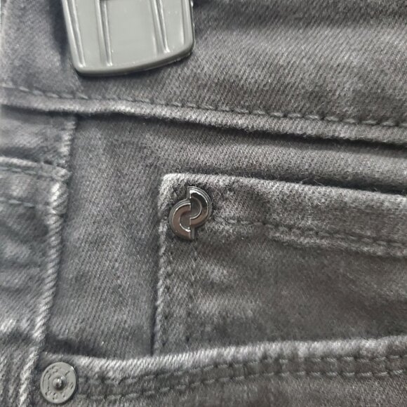 Denizen by Levi's High-Rise Jegging Crop Women's Black Cuffed Hem Jeans 28 - Picture 2 of 12